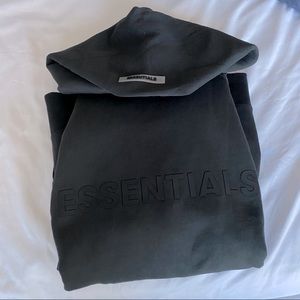 ESSENTIALS Black Hoodie